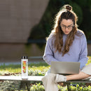 700ml Leakproof Water Bottle Plastic Soak Fruit Outdoor Drinkware (Black) Newly