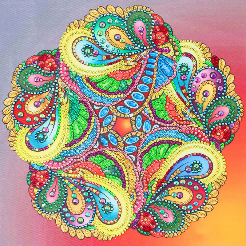 5D Diamond Painting Partial Mandala Kit Special Shape Crystal Drill DIY Mosaic