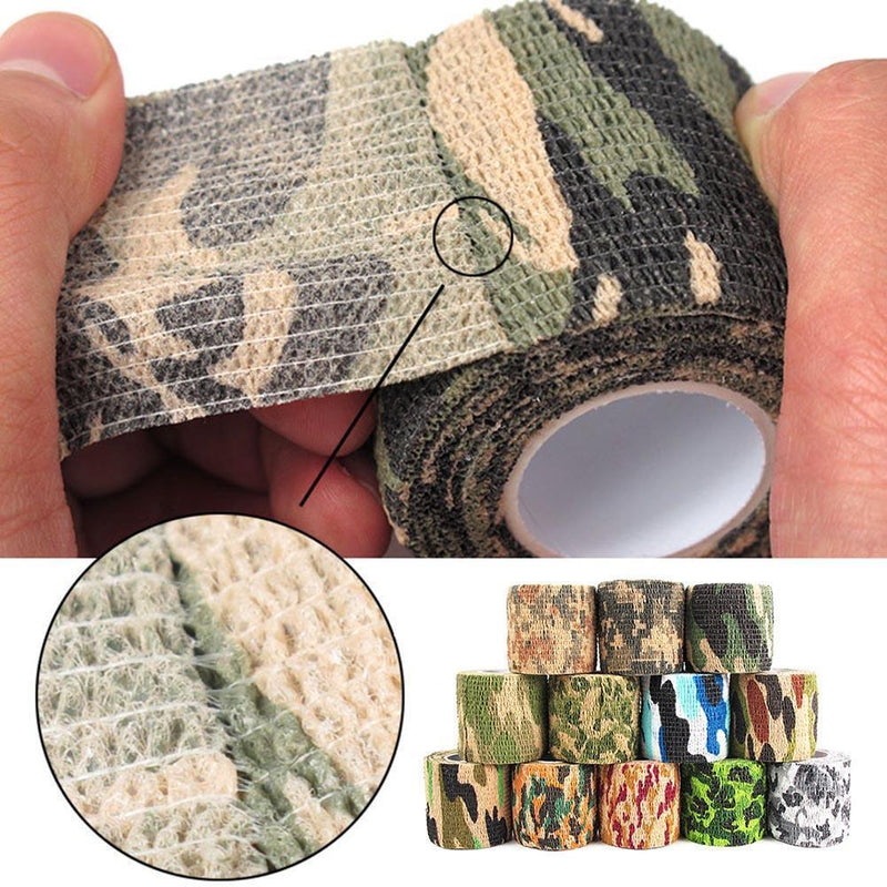 20Roll First Aid Camouflage Anti-slip Self-Adhesive Elastic Bandage  (F)