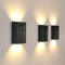 2pcs LED Solar Light Outdoor Wall Lamp for Garden Yard Decor (Warm Light) Newly