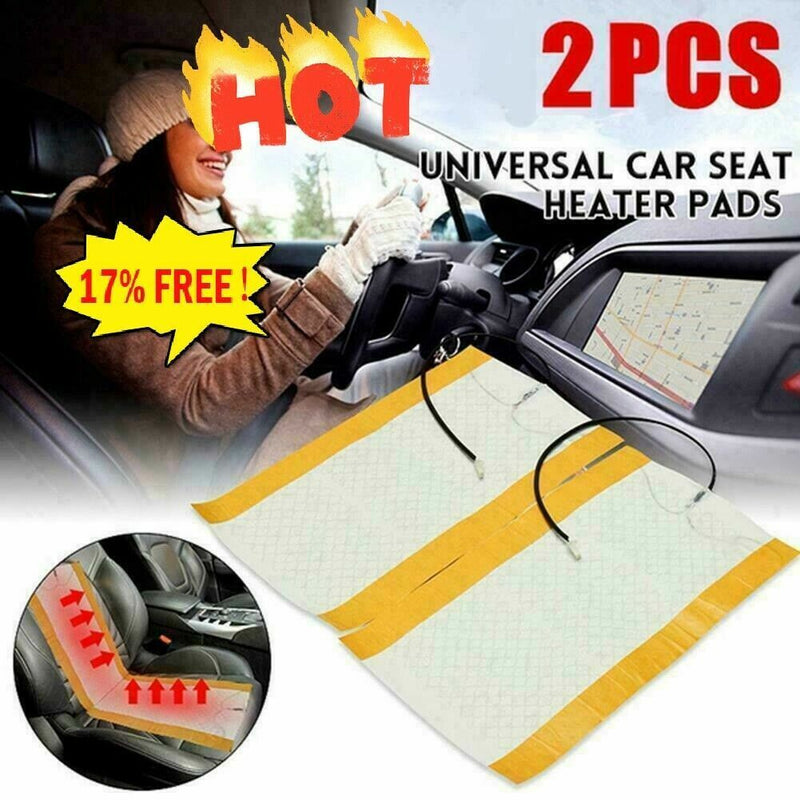 12V Carbon Fiber Universal Car Seat Heater Element Warmer 2pcs Heated Seat W4B4