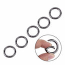5pcs Mini Circle Round Carabiner Spring Snap Clip Hook B5B6 D6T4