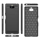 Soft TPU Carbon Fiber Phone Case for Sony XA3 ULTRA Protective Shell Back Cover