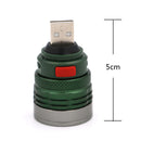 USB LED Power Bank Flashlight Head Lamp 3W Extension Light Torch