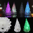 Table Light Decoration Icy Crystal LED Changing Lamp Christmas Trees