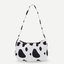 Cow Milk Printed Women Handbag Tote Female Casual Underarm Shoulder Bag (2)