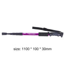 Trekking Pole 4 Sections Telescopic Cane Stick Crutch for Outdoor Hiking Wa