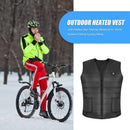 USB Electric Heated Vest Winter Fishing Cycling Thermal Waistcoat for Men Women