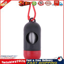 Pet Dog Garbage Clean up Bags Holder Dispenser + Poop Bags Set(Gray+Red) Newly