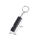 2pcs Survival Whistle EDC Earthquake Dual Tube Emergency Whistle (Black) Newly