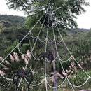 Halloween Holiday Triangle Spider Web Cotton Simulation Black Spider Silk Web