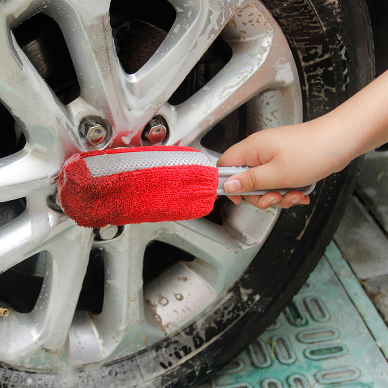 Car Wheel Hub Wash Washing Brush Soft Sponge Car Pull Rim Mud Remover Cleaner