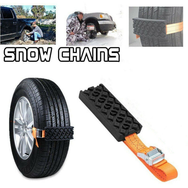 PU Anti-Skid Car Tire Traction Blocks Emergency Snow Mud Sand Tire Chain Straps