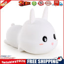 Rabbit LED Night Light USB Colorful Pat Bedside Lamp with Remote Control