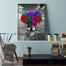 Diamond Painting 5D DIY Colorful roses Hat Full Round Drill Picture