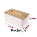 Table Decoration Wooden Tissue Box Storage Case Napkin Paper Boxes Cover Holder