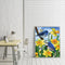Bird and Flower Oil Paint By Numbers DIY Handpainted on Canvas Wall Art Pic