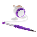 Elastic Rope Ballpoint Pen Fixed Desktop Pen Office Stationery(Purple) Newly