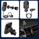 Wireless Car Bluetooth FM Transmitter MP3 Radio Adapter USB Charger AA A I5P7