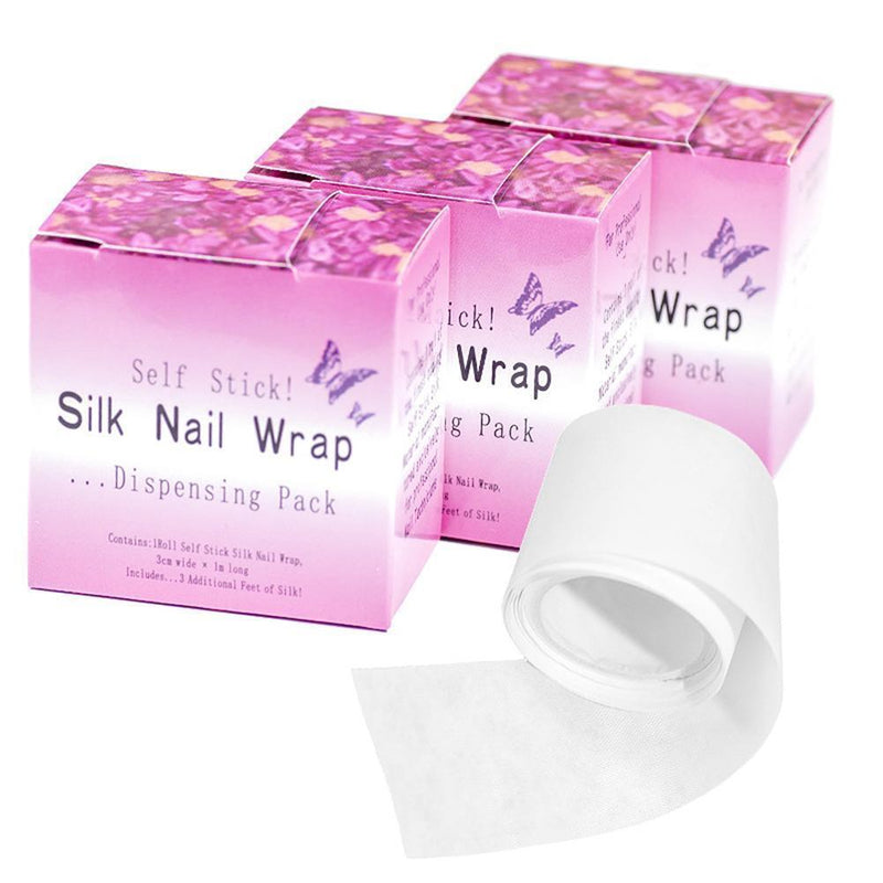 Self Adhesive Tape Fiberglass Silk Wrap Nail Art Repair Broken Manicure Sti