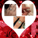 Color Charm Fashion Tiny Tears Expression Ring Gift Jewelry Heart Finger chain