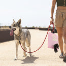 Pets Garbage Poop Bag Dispenser Dog Waste Bag Holder Organizer (Light Pink)