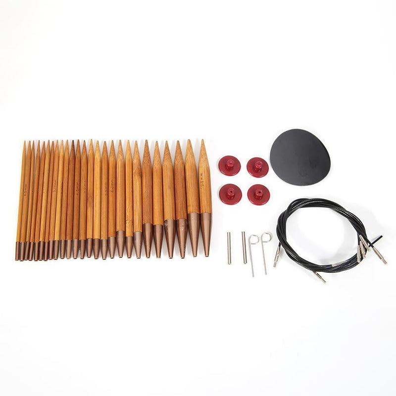 13 Sizes Changeable Aluminium Circular Kntting Needle Ring Set Crochet Yarn