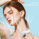 Bladeless Portable Neck Hanging Fan Rechargeable Light Cooling Fan (White)