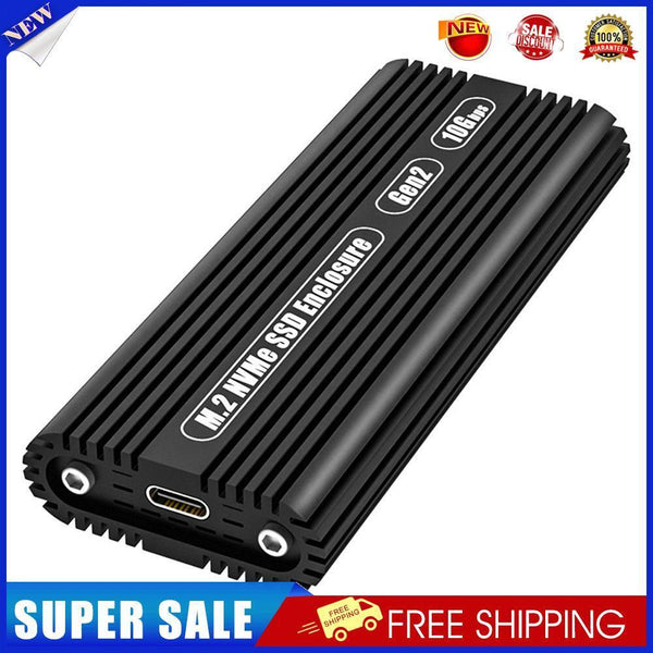 USB3.1 Gen2 10Gbps Cooling Case PCIE NVMe M-Key M.2 SSD External Enclosure