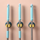 Nail Free Wall Mounted Mop Holder Household Broom Umbrella Organizer Hook Hanger