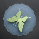 Cute Butterfly Silicone Cup Lids Anti-dust Leakproof Mugs Cover (Green) Newly