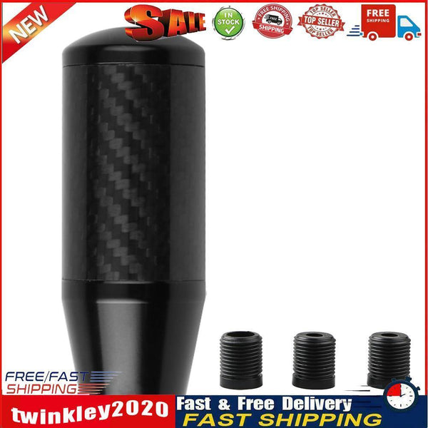 Carbon Fiber Gear Shift Knob Universal Automobile Shifter Lever Stick Knob Newly