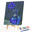 Blue Chrysanthemum Oil Paint By Numbers Kit DIY Acrylic Painting on Canvas Arts
