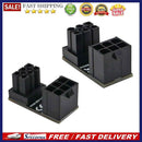 2x ATX 6 Pin Power Supply Adapter for Graphics Card Angled Turning Connectors