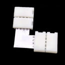 10Pcs 10mm RGB 4 Pin L Shape 90 Degree Solderless Connectors For 5050 12V LED