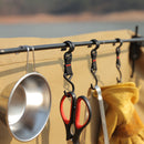 Outdoor Camping Moveable Hook Hanging Storage Rack S-Shaped Clothes Hanger To
