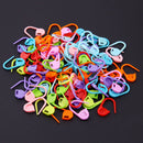 100pcs Locking Stitch Marker Lock Pins Plastic Ring Markers for Knitting