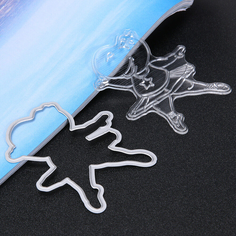 DIY Transparent Seal Little Hippo Stamp Scrapbooking Decor with Cutting Die-1901