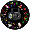Outdoor Indoor Projection Lamp LED Lamp Rotating Snowflake Light Party Decor