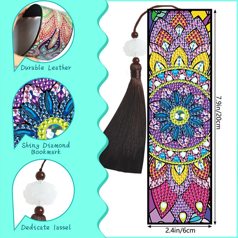 5D DIY Diamond Painting Bookmark Mandala Mosaic Tassel Book Crafts (FQY015)