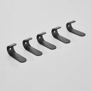 2pcs Punch Free Wall Door Mounted Coat Hook Key Hat Bags Organizer (Black) Newly
