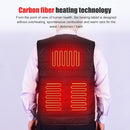 USB Electric Heated Vest Winter Fishing Cycling Thermal Waistcoat for Men Women