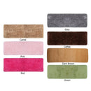 5pcs Fluffy Rugs Anti Slip Doormat Carpet Floor Mat(Grey)