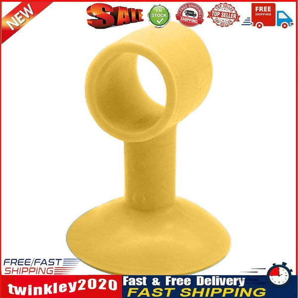 2pcs Anti-collision Doorknob Wall Crash Pad Door Handle Silencer (Yellow) Newly