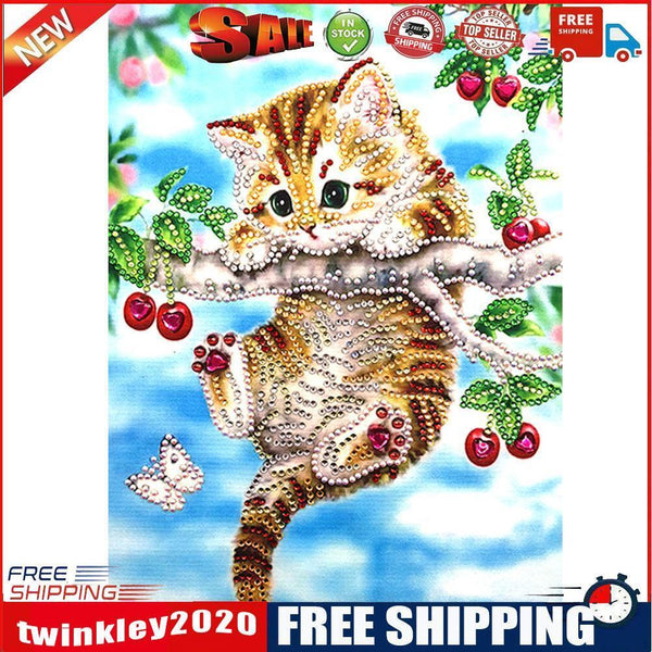 5D DIY Special Shaped Diamond Painting Animals Cross Stitch Kits (EF300)