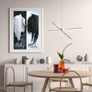 Diamond Painting Kit Black and white angel wings Full Round Rhinestone