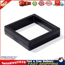 10pcs Floating Display Stands Clear Jewelry Necklace Box (Black 7x7x2cm) Newly