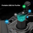Portable USB Negative Ion Air Purifier w/ Filter Home Odor Remover (Black)