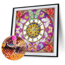 Diamond Painting Butterfly Clock Partial Special Drill Rhinestone Kit Newly