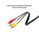 Audio Video Speaker Laptop AV Cable Adapter Wire AUX Cable 3.5mm Jack to 3 RCA